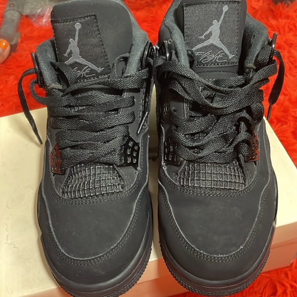 Nike Air Jordan 4 Retro Black Sneakers Men's Air Jordan 4 Retro Black Cat no box - Picture 9 of 12